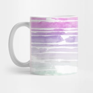 Pink Sunset Stripes Mug